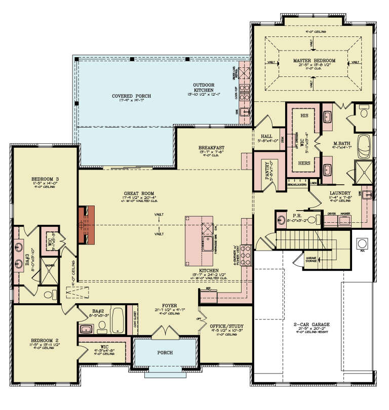House Plan House Plan #33068 Drawing 1