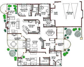 Floorplan 1 for House Plan #192-00012