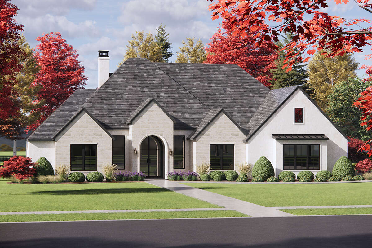 Modern Transitional Plan - 2,382 Square Feet, 4 Bedrooms, 3.5 Bathrooms ...