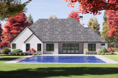 Modern Transitional House Plan #7983-00148 Elevation Photo
