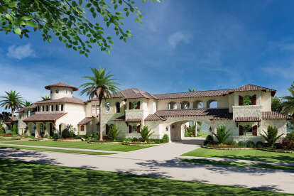 Mediterranean House Plan #5445-00547 Elevation Photo