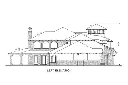 Mediterranean House Plan #5445-00547 Elevation Photo