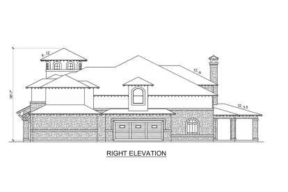 Mediterranean House Plan #5445-00547 Elevation Photo