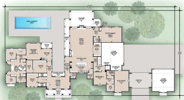 House Plan House Plan #33072 Drawing 1