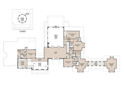 Second Floor for House Plan #5445-00547