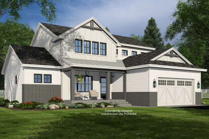 Modern Farmhouse House Plan #098-00530 Elevation Photo