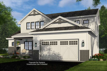 Modern Farmhouse House Plan #098-00530 Elevation Photo