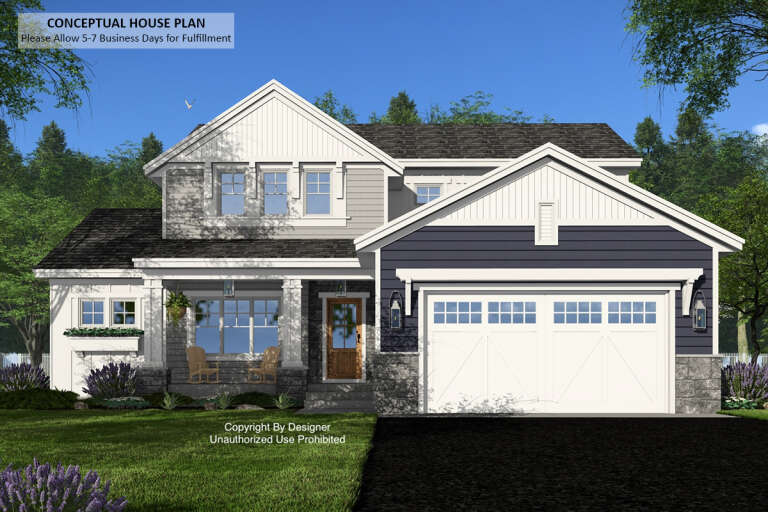 House Plan House Plan #33074 Front Elevation 