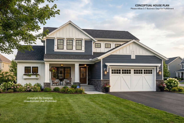 House Plan House Plan #33074 Front Elevation