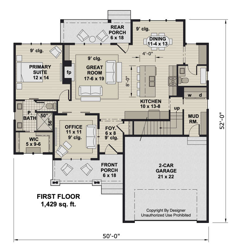 House Plan House Plan #33074 Drawing 1