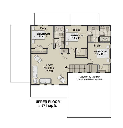 Second Floor for House Plan #098-00531