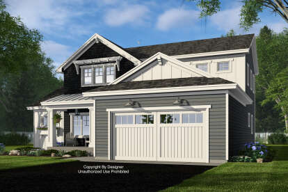 Craftsman House Plan #098-00532 Elevation Photo