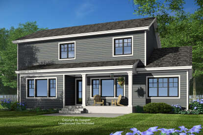 Craftsman House Plan #098-00532 Elevation Photo