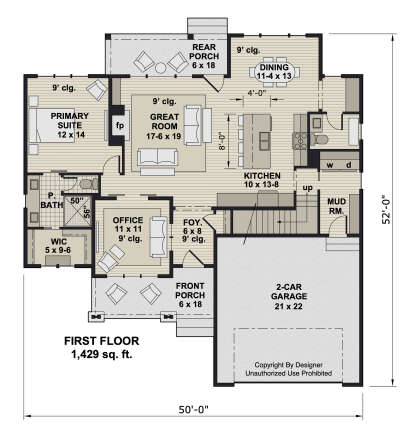 Main Floor  for House Plan #098-00532