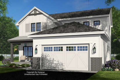 Modern Farmhouse House Plan #098-00533 Elevation Photo