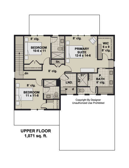 Second Floor for House Plan #098-00533