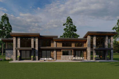 Modern House Plan #8318-00425 Elevation Photo