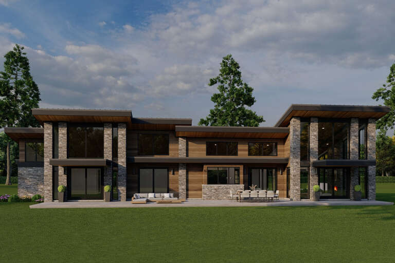 House Plan House Plan #33077 Rear Elevation