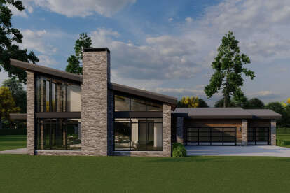 Modern House Plan #8318-00425 Elevation Photo