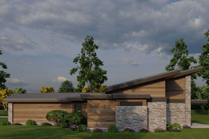 Modern House Plan #8318-00425 Elevation Photo