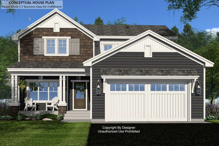 House Plan House Plan #33078 Front Elevation 