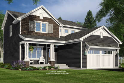 Craftsman House Plan #098-00534 Elevation Photo