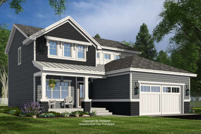 Craftsman House Plan #098-00535 Elevation Photo