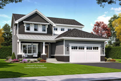 Craftsman House Plan #098-00535 Elevation Photo