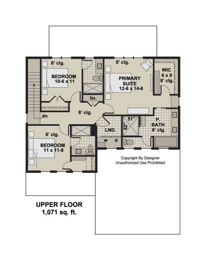 Second Floor for House Plan #098-00535