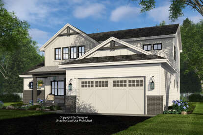 Modern Farmhouse House Plan #098-00536 Elevation Photo