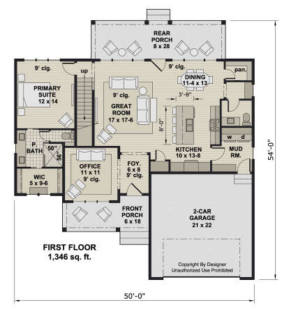 Main Floor  for House Plan #098-00536