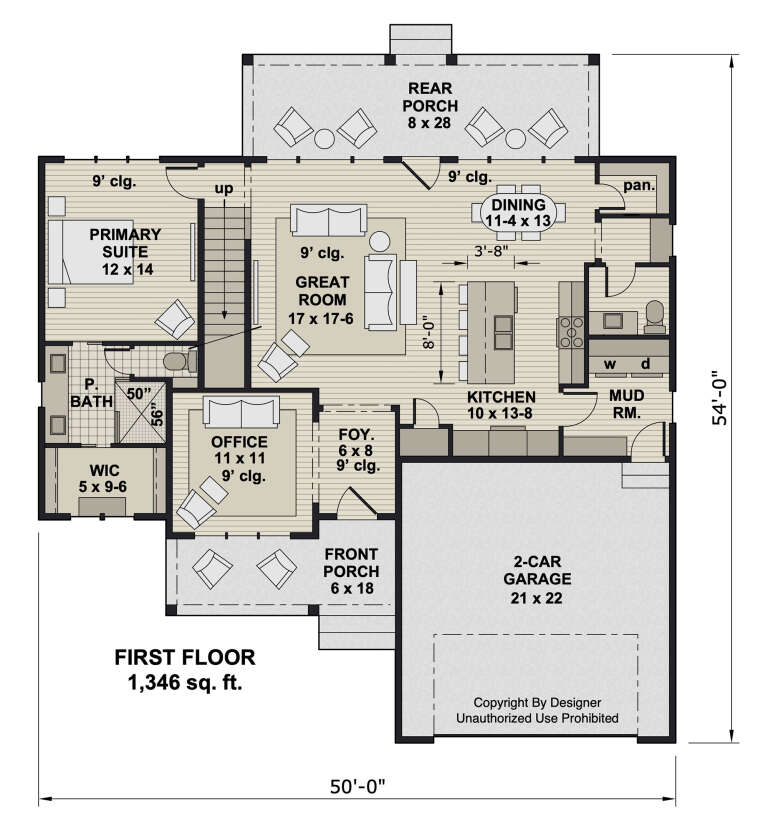 House Plan House Plan #33080 Drawing 1