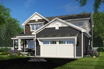 Craftsman House Plan #098-00537 Elevation Photo