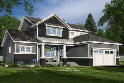 Craftsman House Plan #098-00538 Elevation Photo