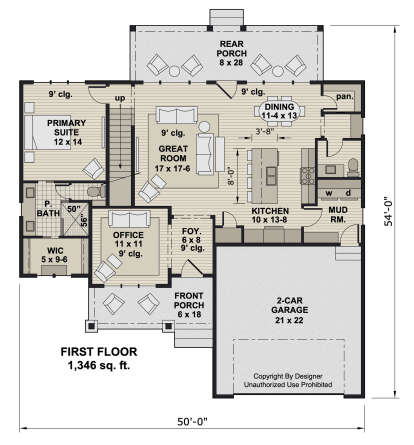 Main Floor  for House Plan #098-00538
