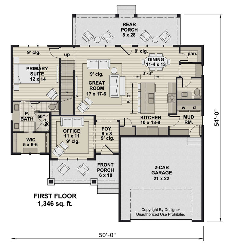 House Plan House Plan #33082 Drawing 1
