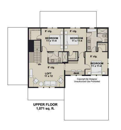 Second Floor for House Plan #098-00538