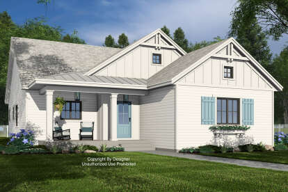 Modern Farmhouse House Plan #098-00539 Elevation Photo