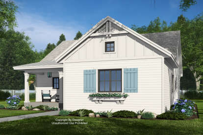 Modern Farmhouse House Plan #098-00539 Elevation Photo