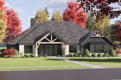 Modern Transitional House Plan #7983-00149 Elevation Photo