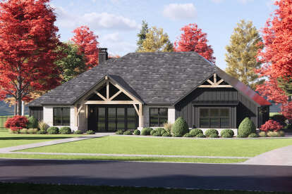 Modern Transitional House Plan #7983-00149 Elevation Photo