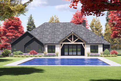 Modern Transitional House Plan #7983-00149 Elevation Photo