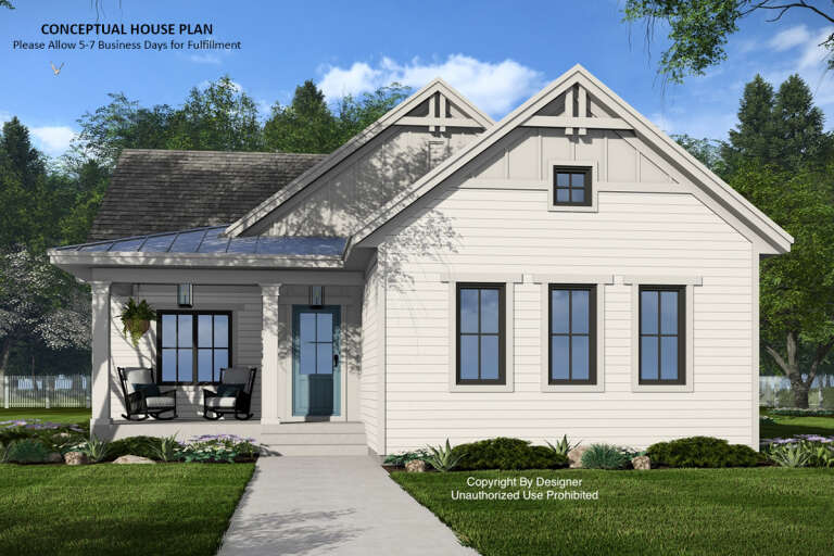 House Plan House Plan #33087 Front Elevation 