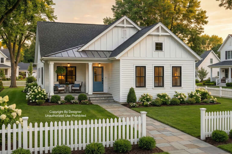 House Plan House Plan #33087 Angled Front Elevation