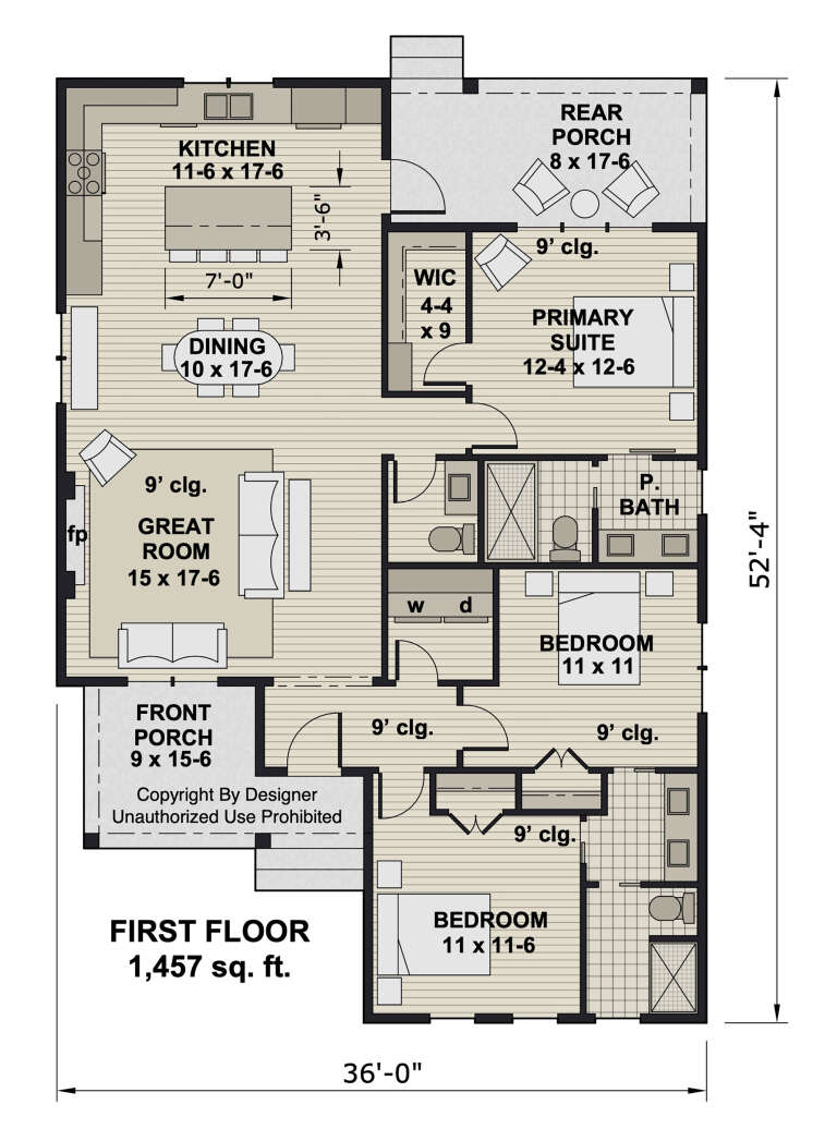 House Plan House Plan #33087 Drawing 1
