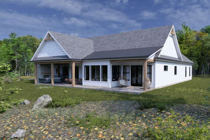 Modern Farmhouse House Plan #7174-00034 Elevation Photo