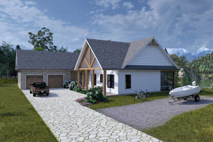 Modern Farmhouse House Plan #7174-00034 Elevation Photo