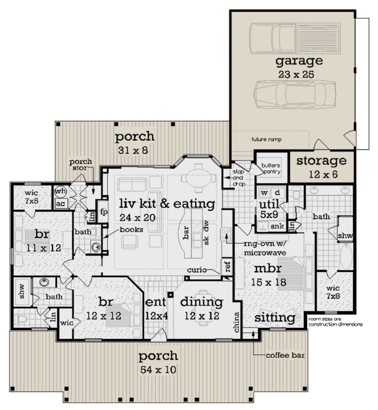 House Plan House Plan #33089 Drawing 1