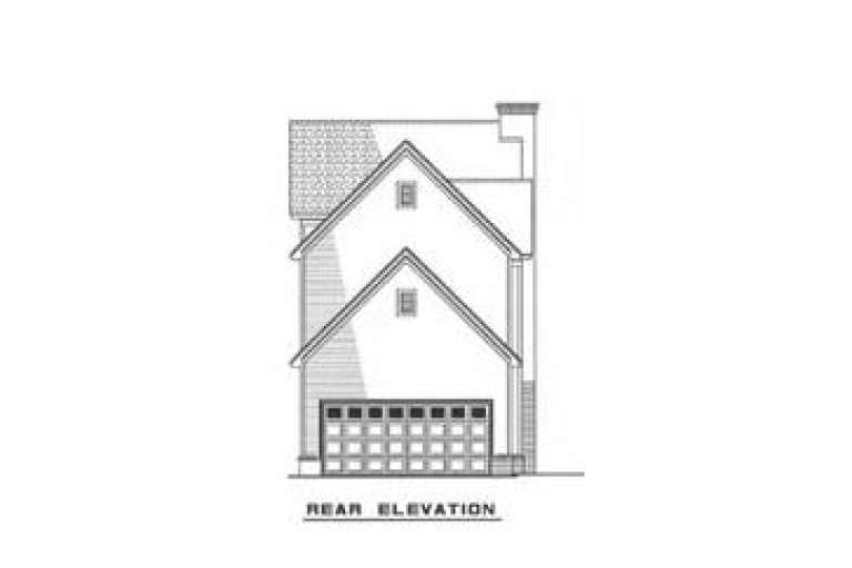 Narrow Lot House Plan #110-00148 Elevation Photo