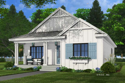 Modern Farmhouse House Plan #098-00543 Elevation Photo